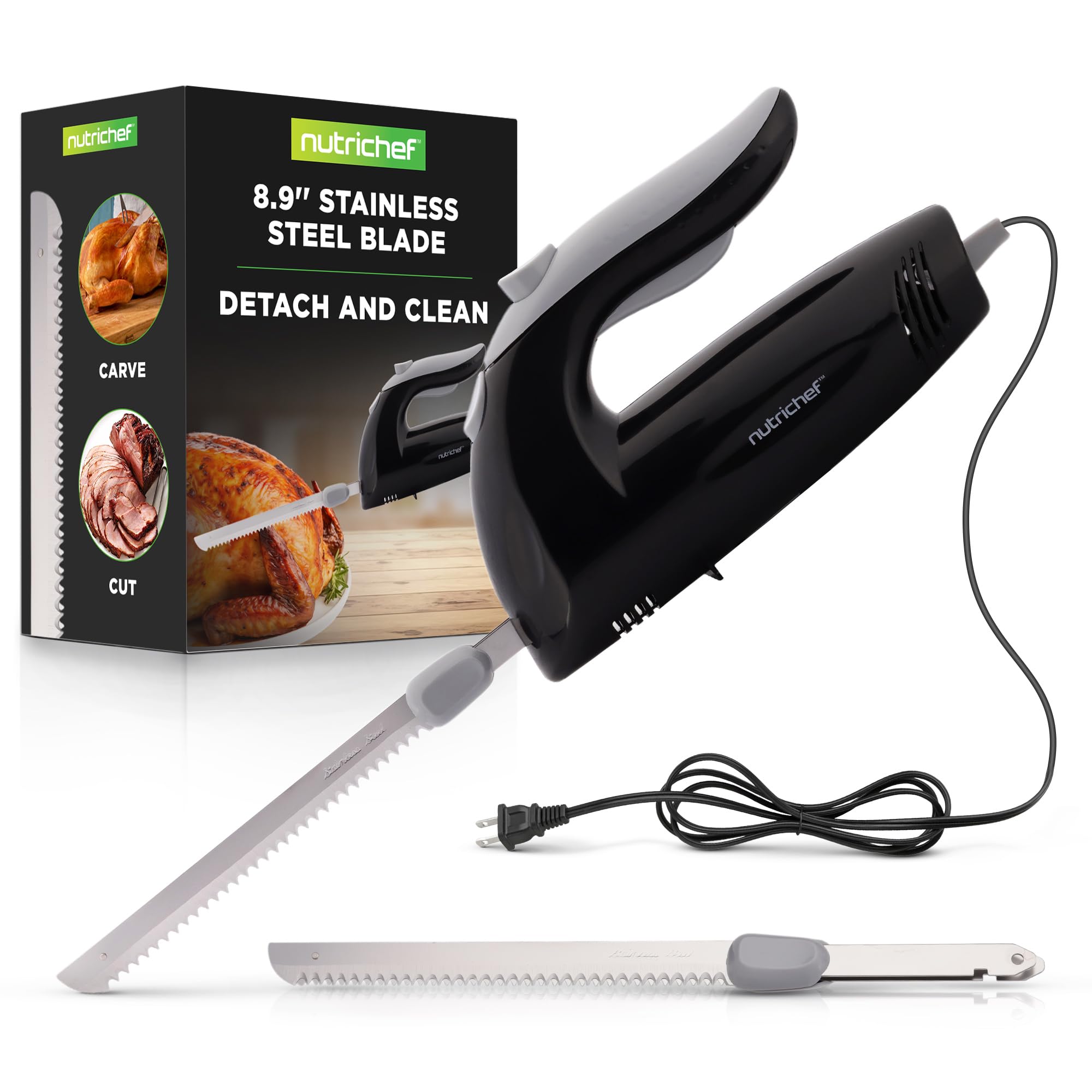 Amazon.com: NutriChef Upgraded Premium Electric Knife - 8.9